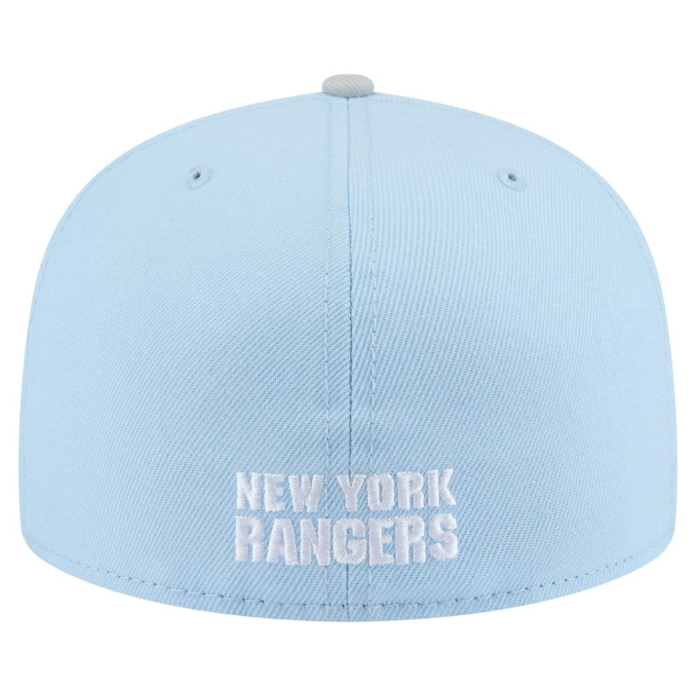 New York Rangers New Era Color Pack 2-Tone 59FIFTY Fitted Hat - Light Blue/Gray - NHL