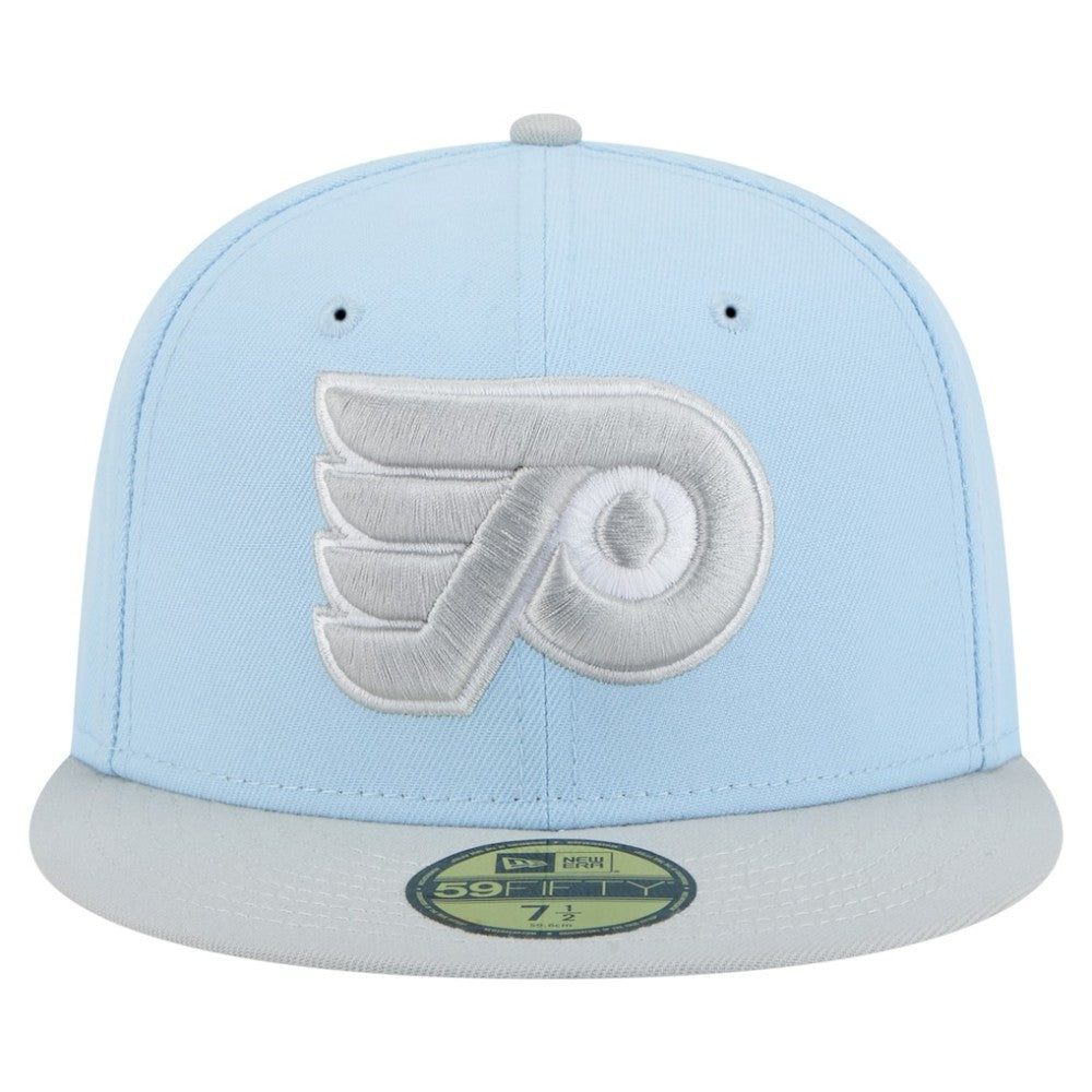 Philadelphia Flyers New Era Color Pack Two-Tone 59FIFTY Fitted Hat - Light Blue/Gray - NHL