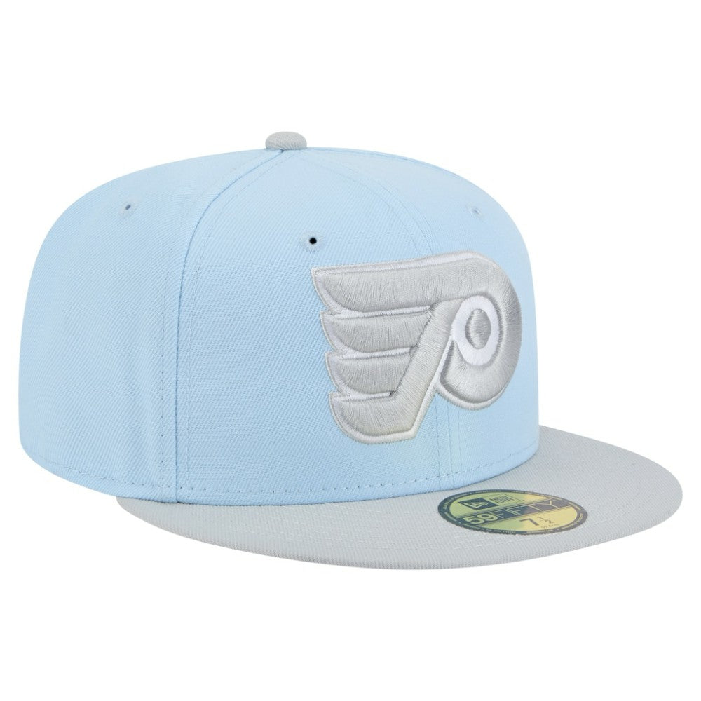 Philadelphia Flyers New Era Color Pack Two-Tone 59FIFTY Fitted Hat - Light Blue/Gray - NHL