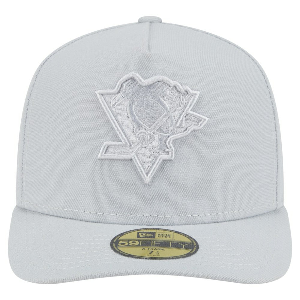 Pittsburgh Penguins New Era Color Pack A-Frame 59FIFTY Fitted Hat - Gray - NHL
