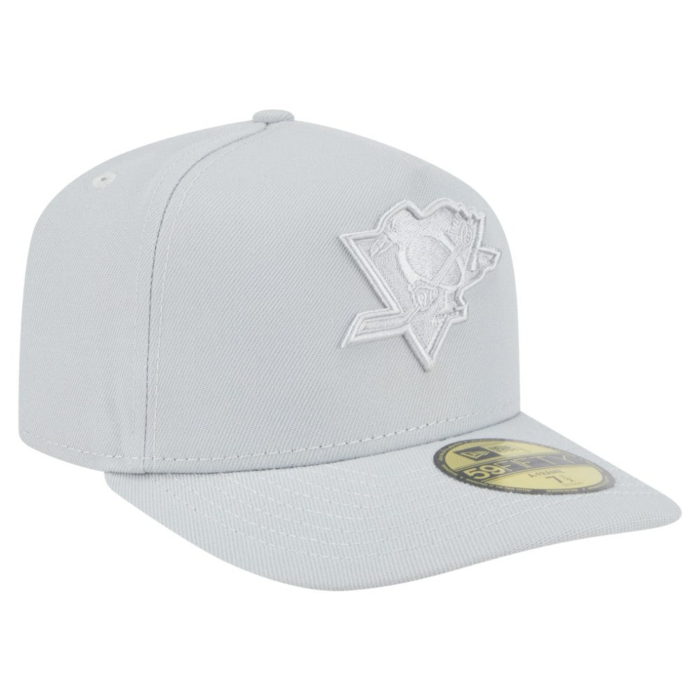 Pittsburgh Penguins New Era Color Pack A-Frame 59FIFTY Fitted Hat - Gray - NHL