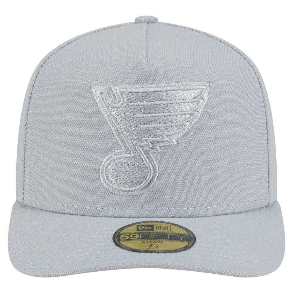 St. Louis Blues New Era Color Pack A-Frame 59FIFTY Fitted Hat - Gray - NHL