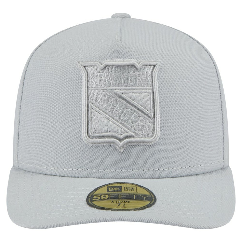 New York Rangers New Era Color Pack A-Frame 59FIFTY Fitted Hat - Gray - NHL