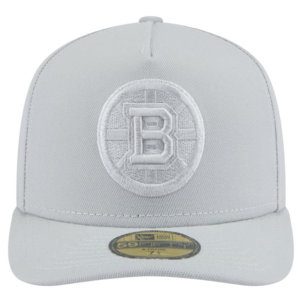 Boston Bruins New Era Color Pack A-Frame 59FIFTY Fitted Hat - Gray - NHL
