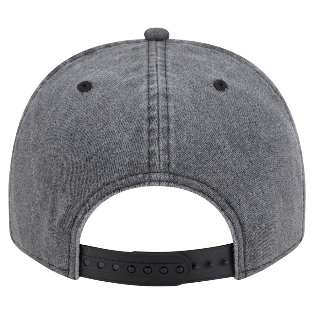 Minnesota Wild New Era Throwback Washed A-Frame Pre-Curved 9FIFTY Snapback Hat - Charcoal - NHL