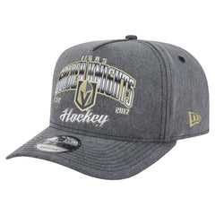 Vegas Golden Knights New Era Throwback Washed A-Frame Pre-Curved 9FIFTY Snapback Hat - Charcoal - NHL