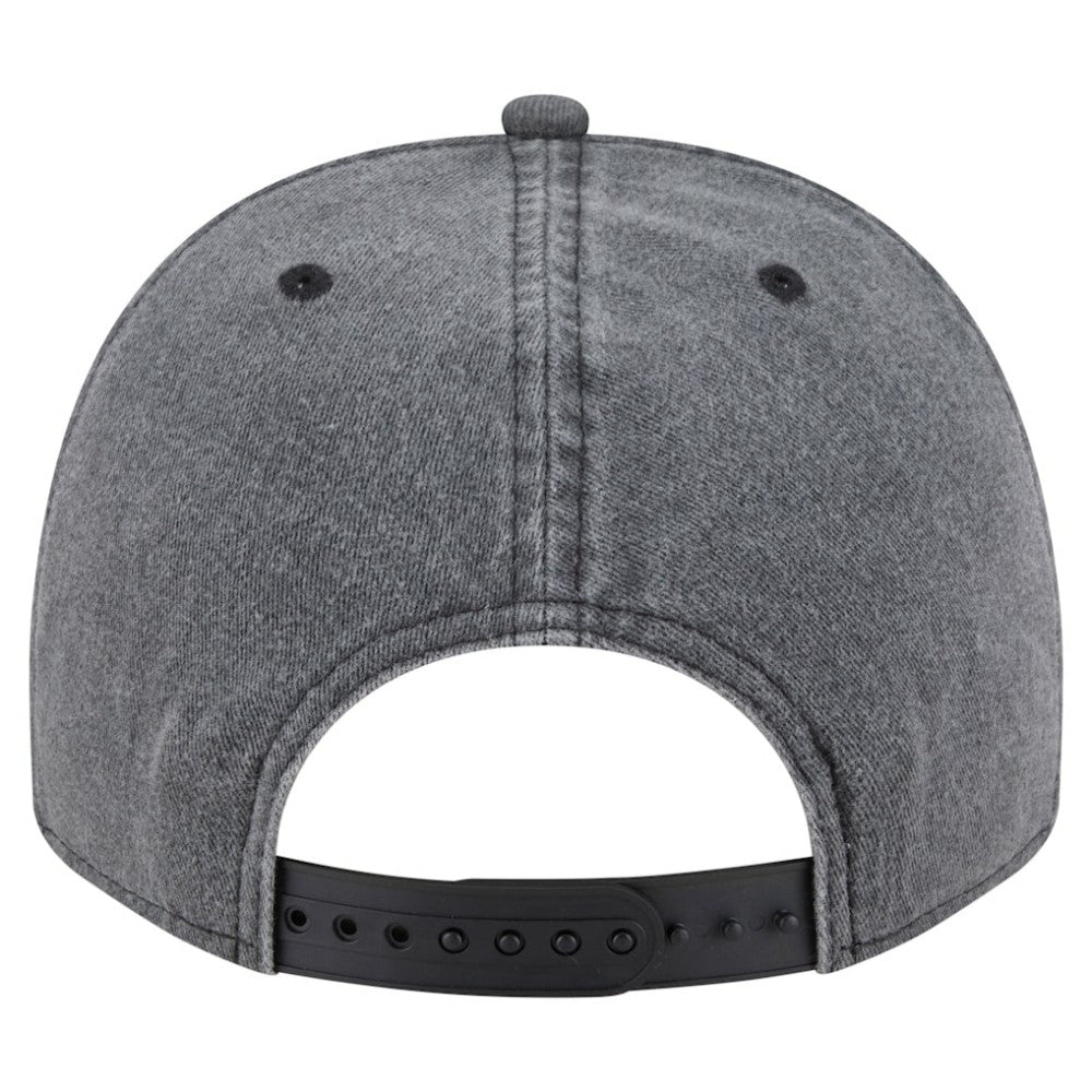 Boston Bruins New Era Throwback Washed A-Frame Pre-Curved 9FIFTY Snapback Hat - Charcoal - NHL