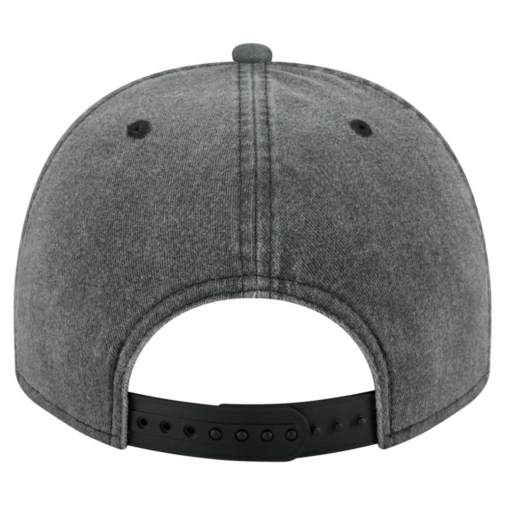 Chicago Blackhawks New Era Throwback Washed A-Frame Pre-Curved 9FIFTY Snapback Hat - Charcoal - NHL