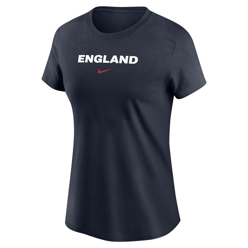 England National Team Women's Wordmark T-Shirt Navy | Nike cheap