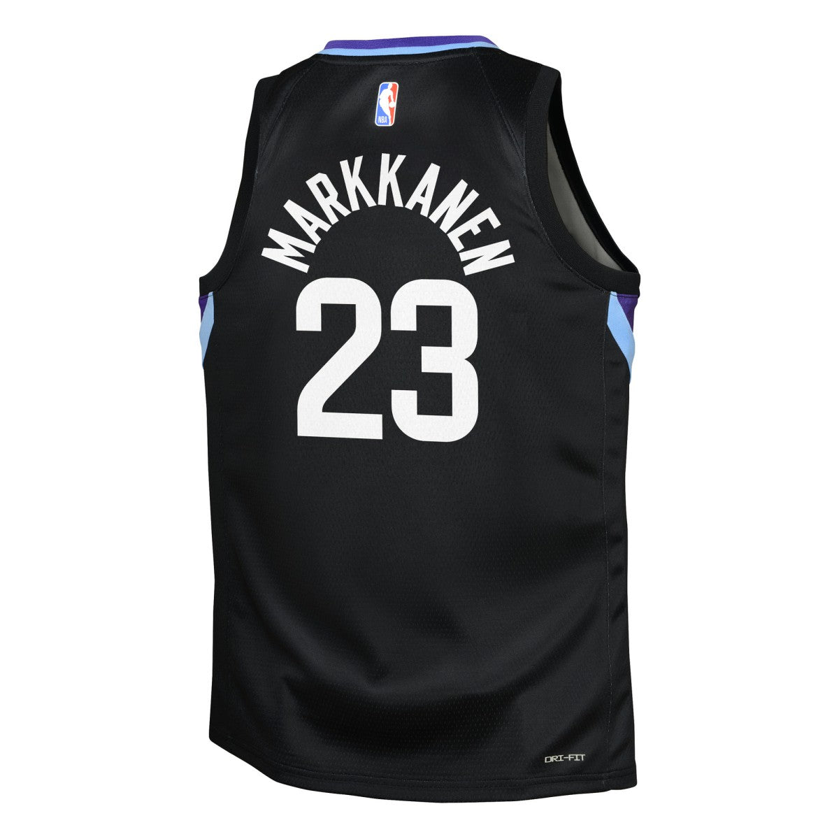 Lauri Markkanen Utah Jazz Jordan Brand Youth Swingman Jersey Statement Edition Black - NBA
