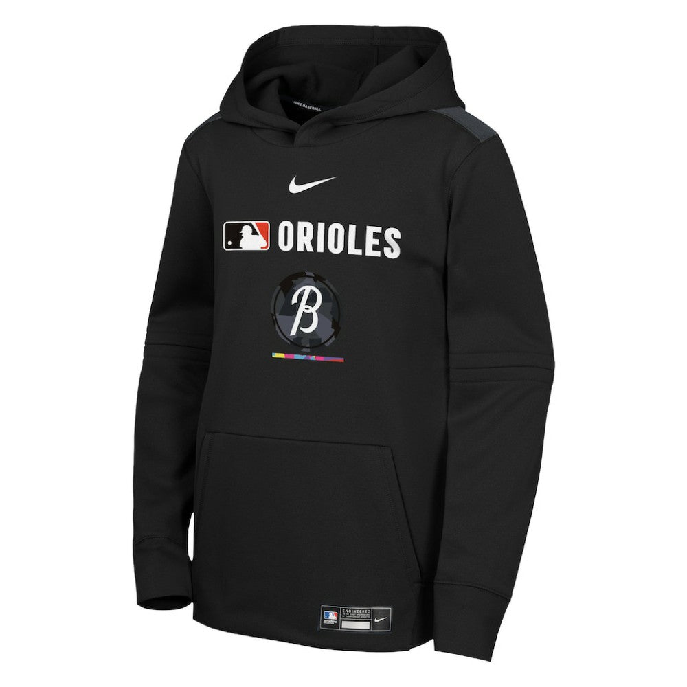 Baltimore Orioles Nike Youth City Connect Authentic Collection Performance Pullover Hoodie - MLB