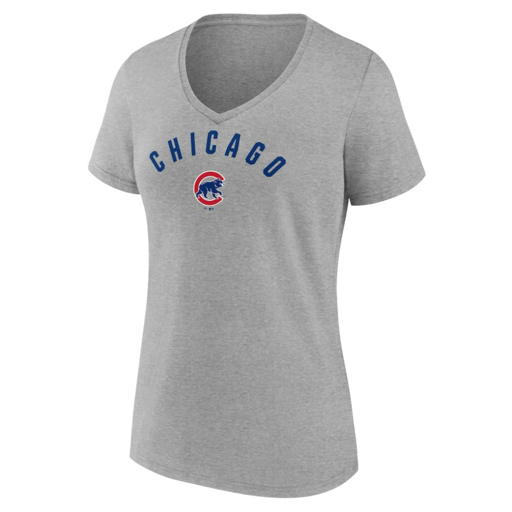 Chicago Cubs Women's Arch V-Neck T-Shirt - MLB