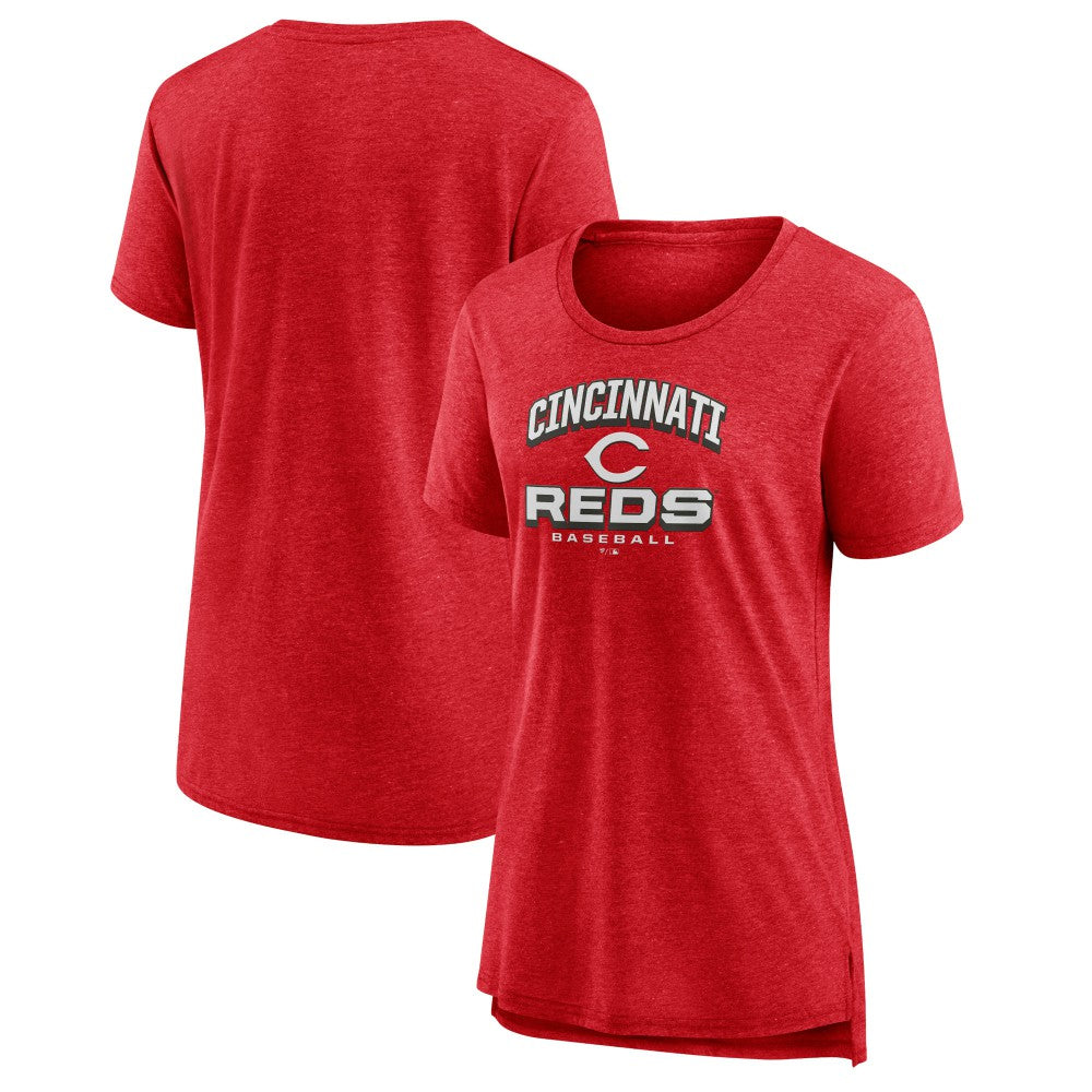 Cincinnati Reds Women's Arch Tri-Blend T-Shirt - MLB