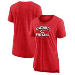 Cincinnati Reds Women's Arch Tri-Blend T-Shirt - MLB