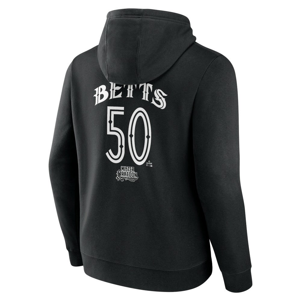 Mookie Betts Los Angeles Dodgers Mister Cartoon Name & Number Pullover Hoodie - MLB