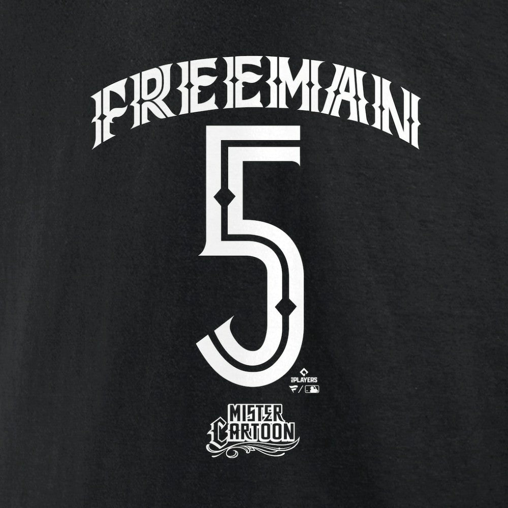 Freddie Freeman Los Angeles Dodgers Mister Cartoon Name & Number T-Shirt - MLB