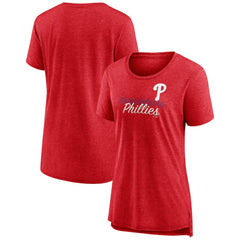 Philadelphia Phillies Women's Practice Time Tri-Blend T-Shirt - MLB