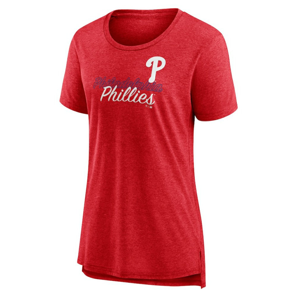 Philadelphia Phillies Women's Practice Time Tri-Blend T-Shirt - MLB