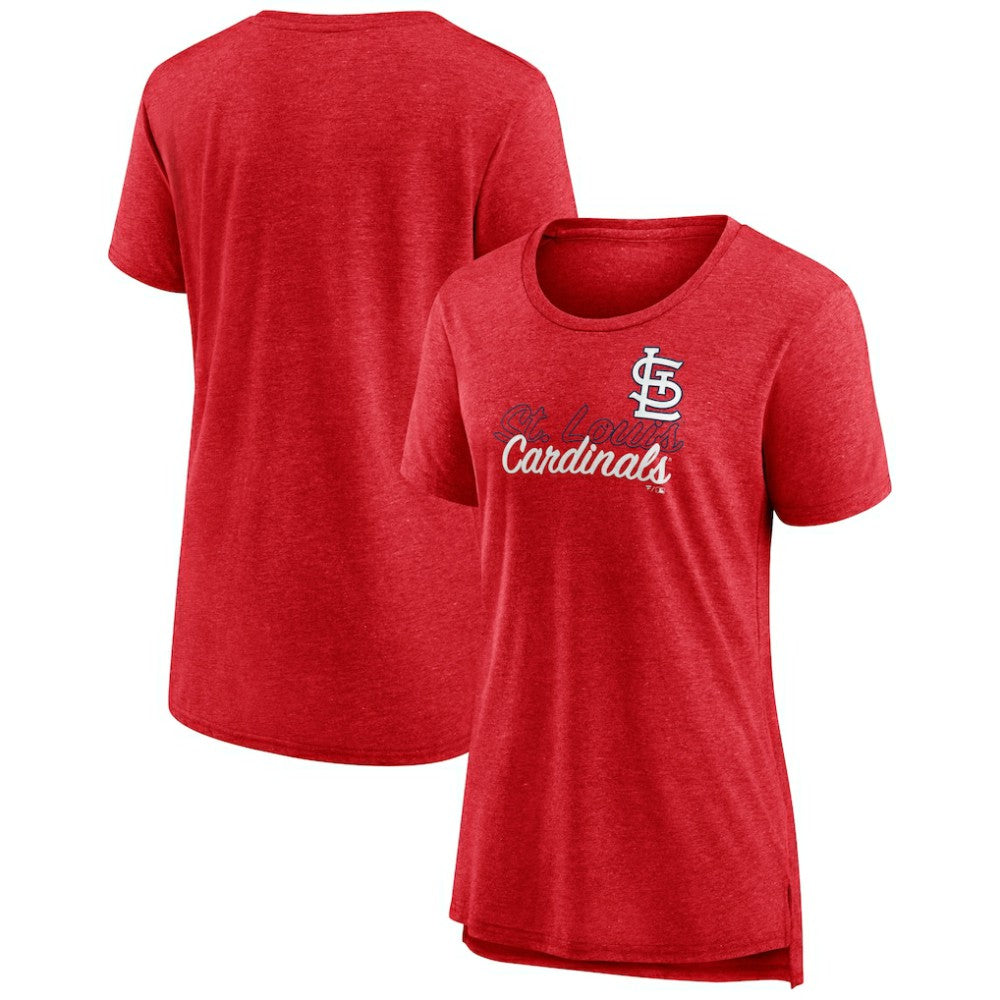 St. Louis Cardinals Women's Practice Time Tri-Blend T-Shirt - MLB