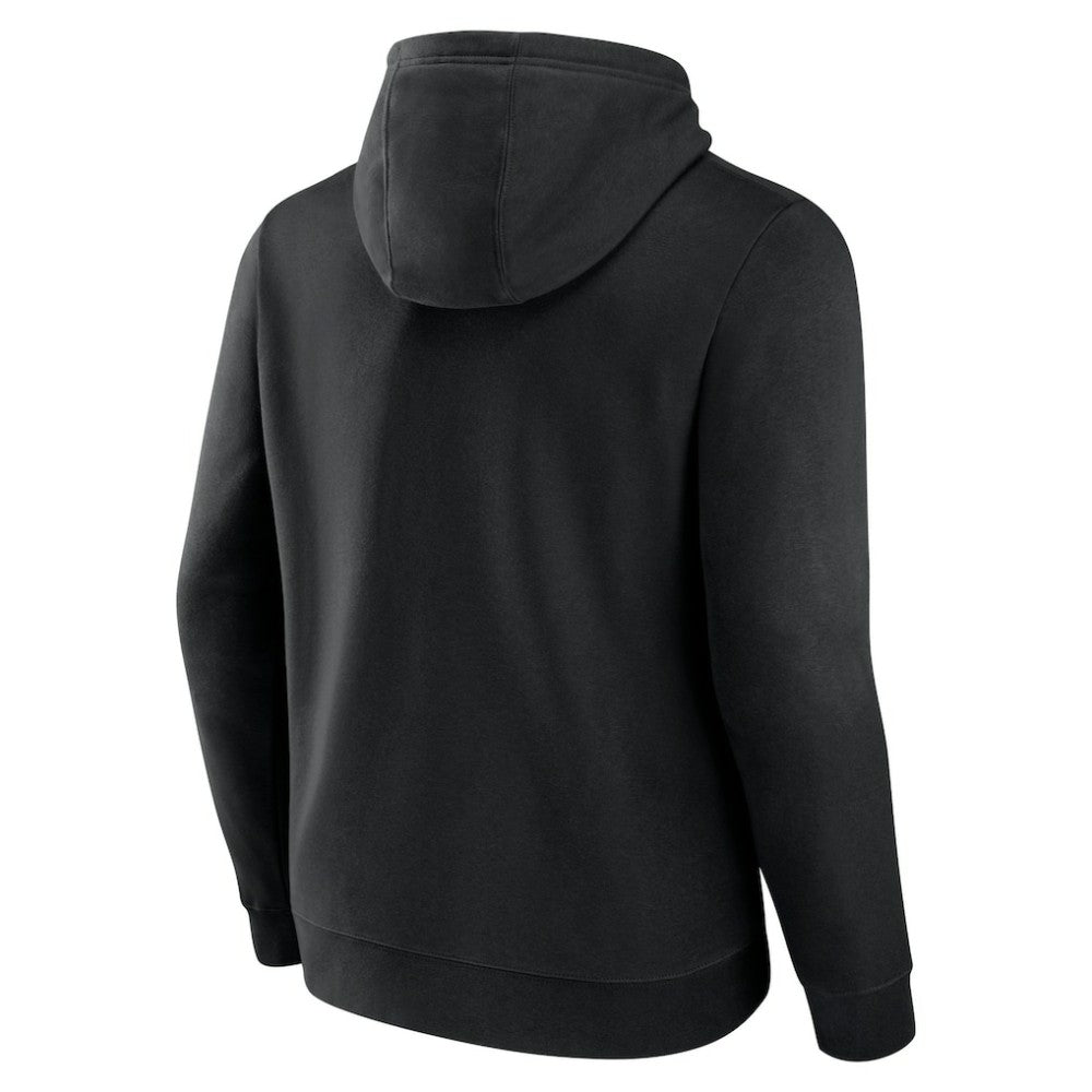 Anaheim Ducks Fanatics Wordmark Logo Fleece Pullover Hoodie - Black - NHL