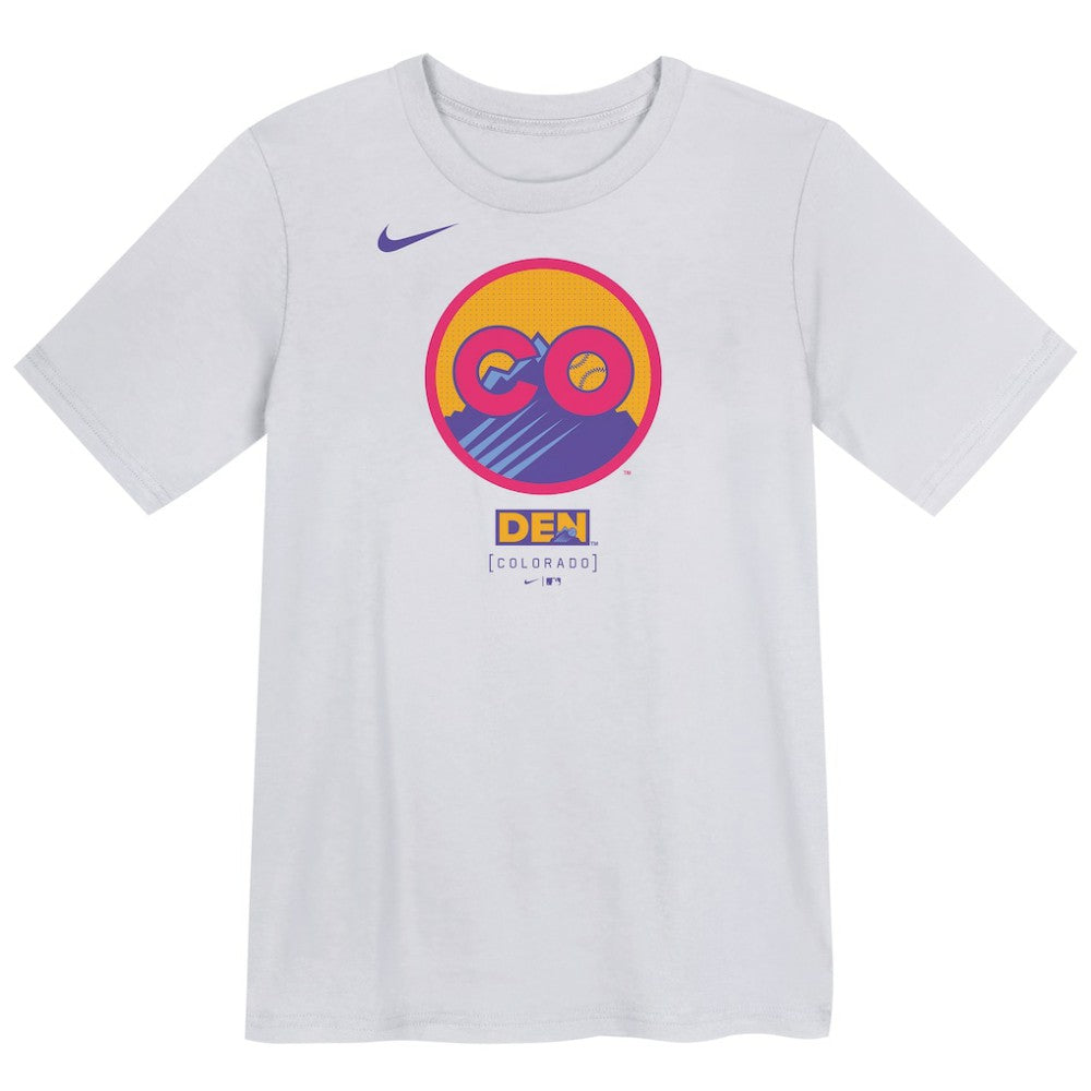 Colorado Rockies Nike Preschool 2025 City Connect Logo T-Shirt - MLB
