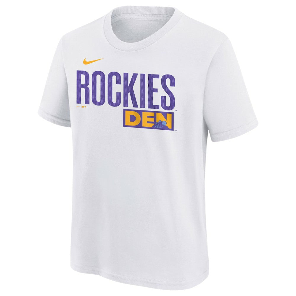 Colorado Rockies Nike Youth 2025 City Connect Wordmark T-Shirt - MLB