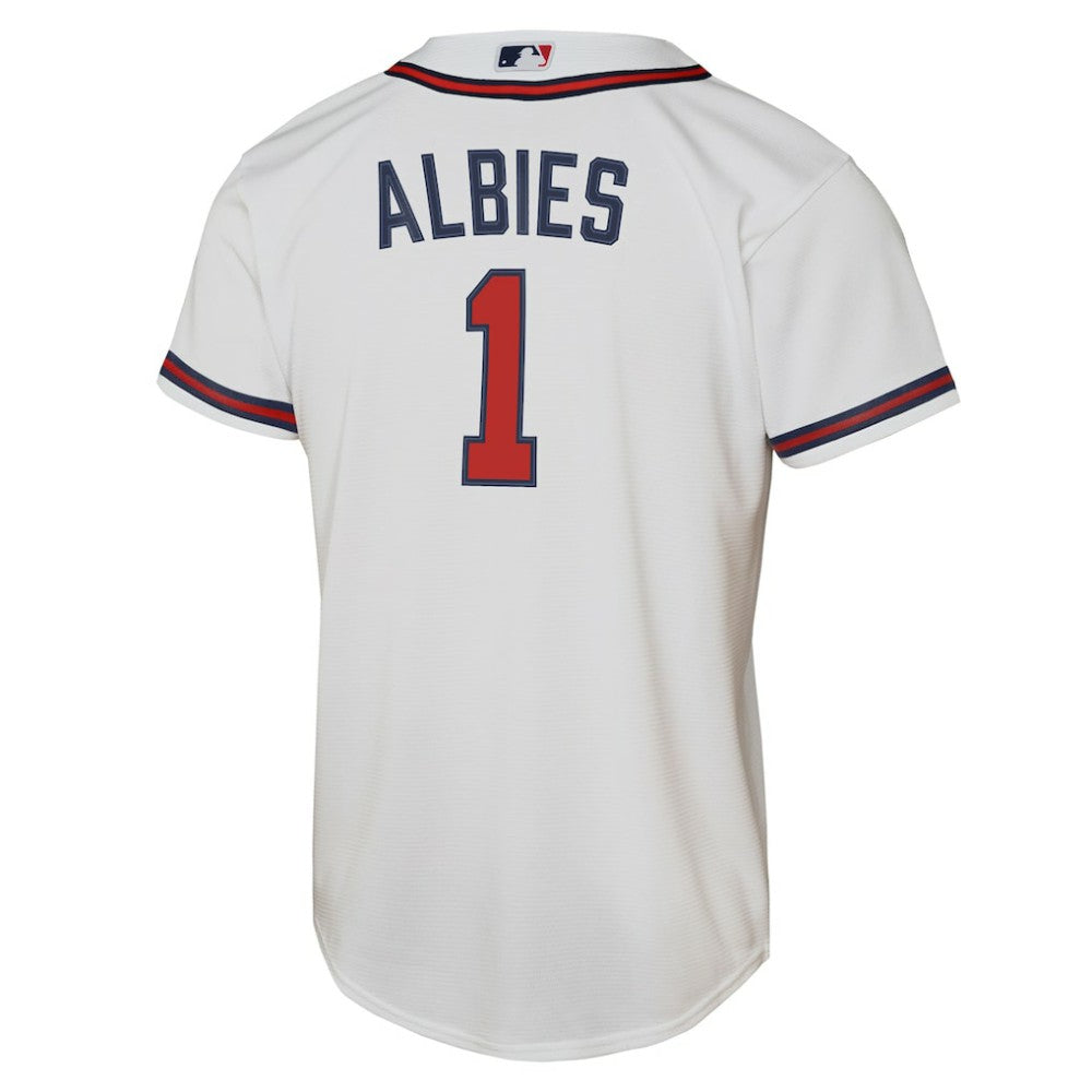 Ozzie Albies Atlanta Braves Nike Youth Home Replica Player Jersey - MLB