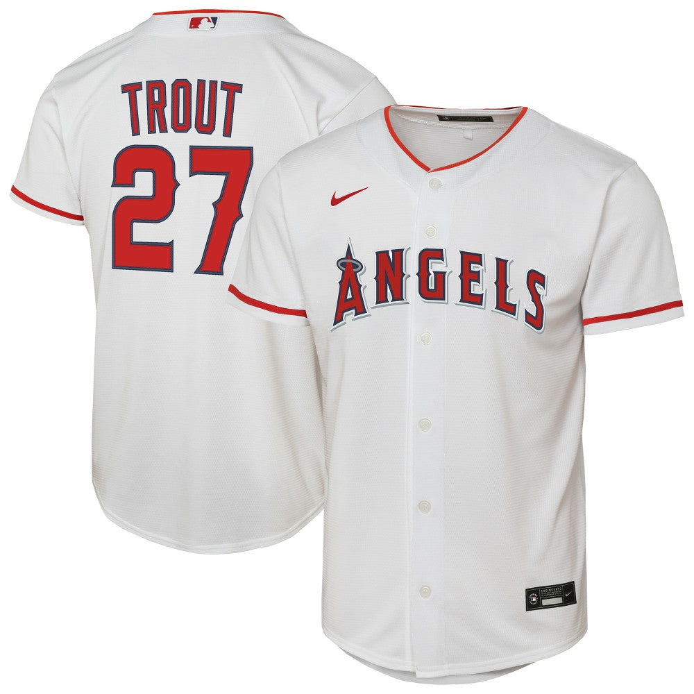 Mike Trout Los Angeles Angels Nike Youth Home Replica Player Jersey - MLB