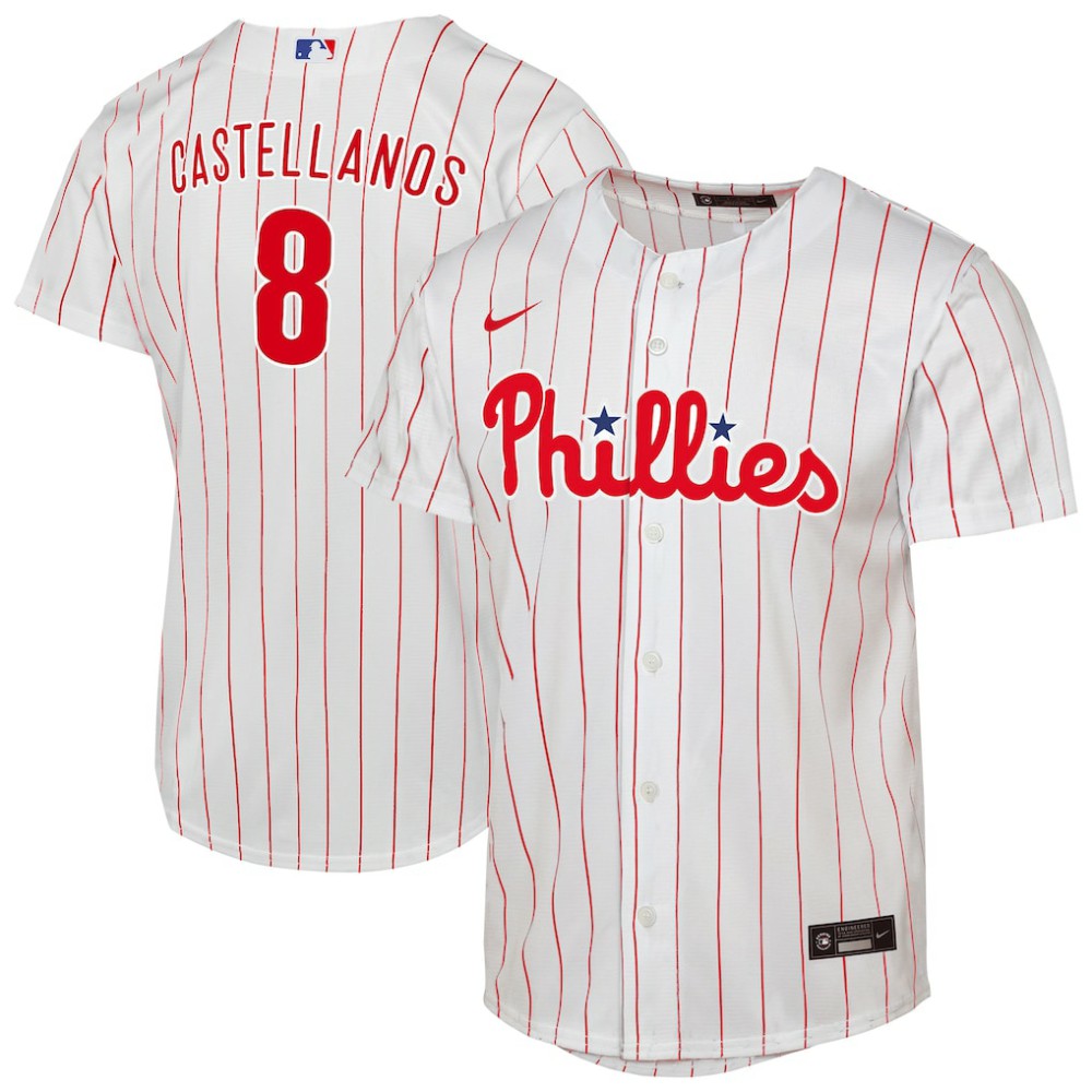 Nick Castellanos Philadelphia Phillies Nike Youth Home Replica Player Jersey - MLB