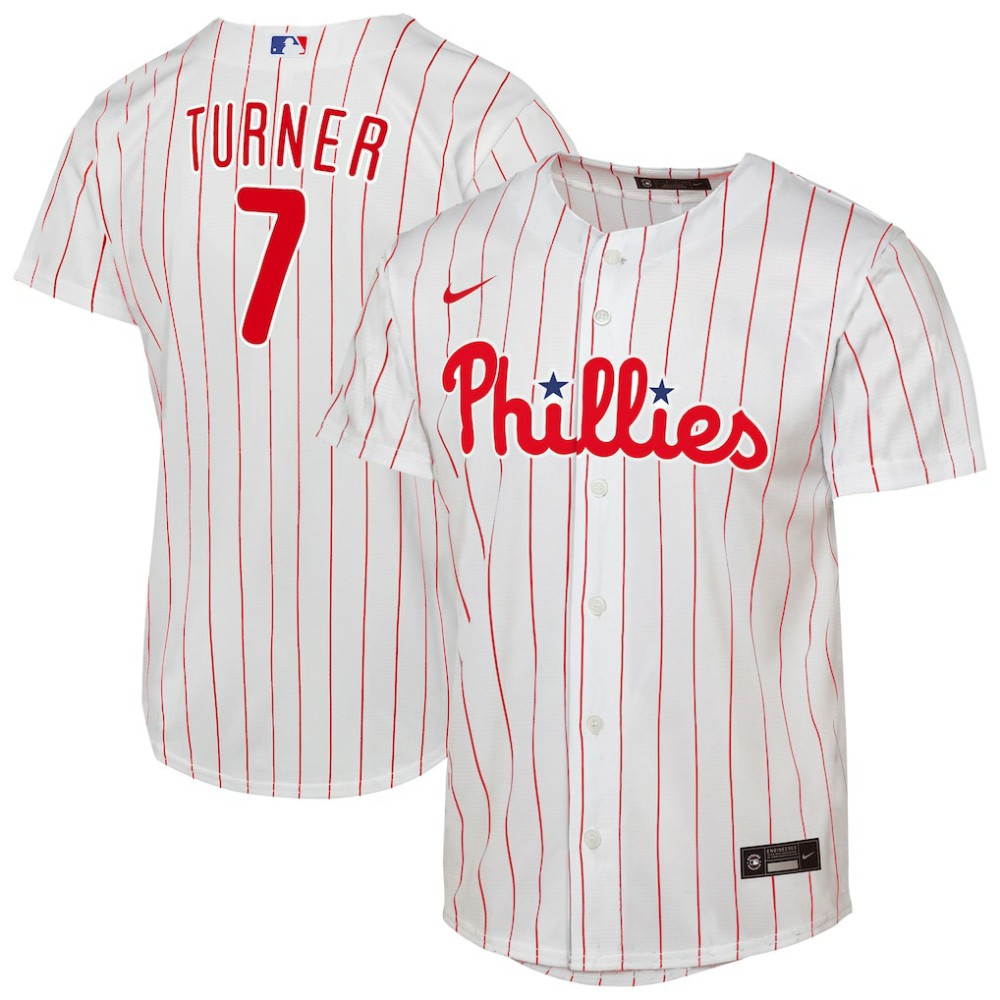 Trea Turner Philadelphia Phillies Nike Youth Home Replica Player Jersey - MLB