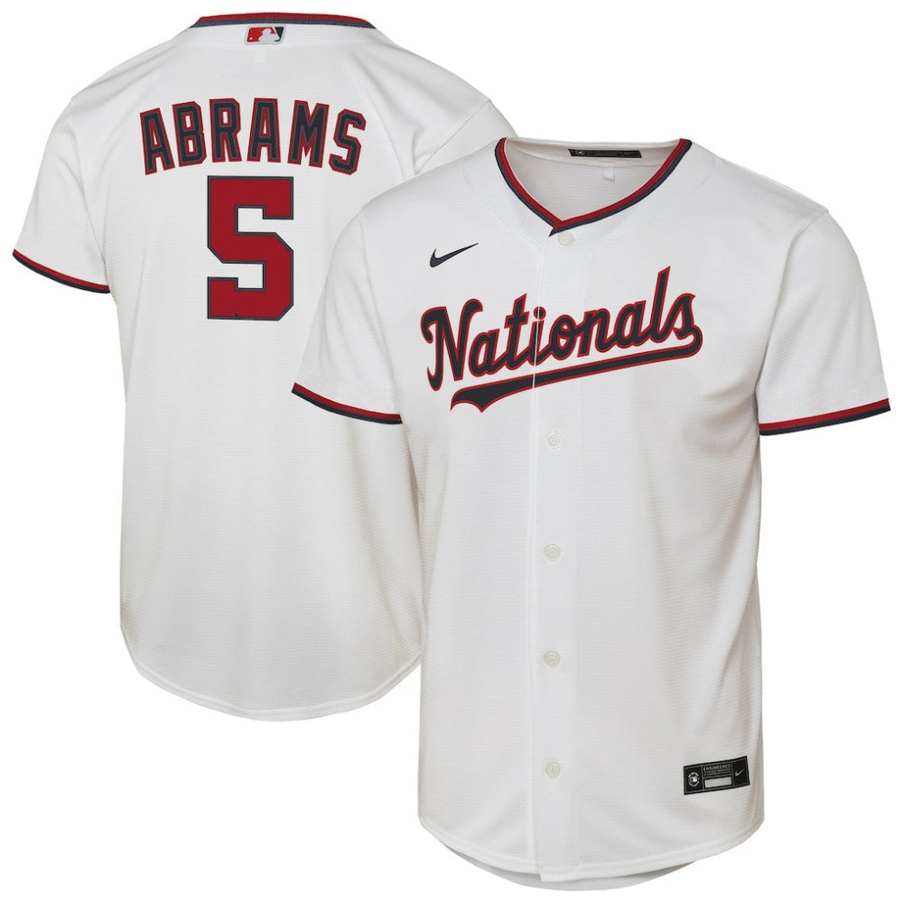 CJ Abrams Washington Nationals Nike Youth Home Replica Player Jersey - MLB