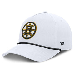 Boston Bruins Fanatics Rope A-Frame Adjustable Hat - White - NHL