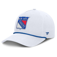 New York Rangers Fanatics Rope A-Frame Adjustable Hat - White - NHL