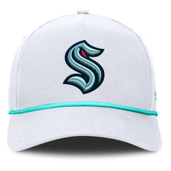 Seattle Kraken Fanatics Rope A-Frame Adjustable Hat - White - NHL