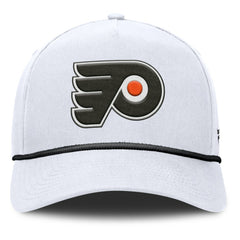 Philadelphia Flyers Fanatics Rope A-Frame Adjustable Hat - White - NHL