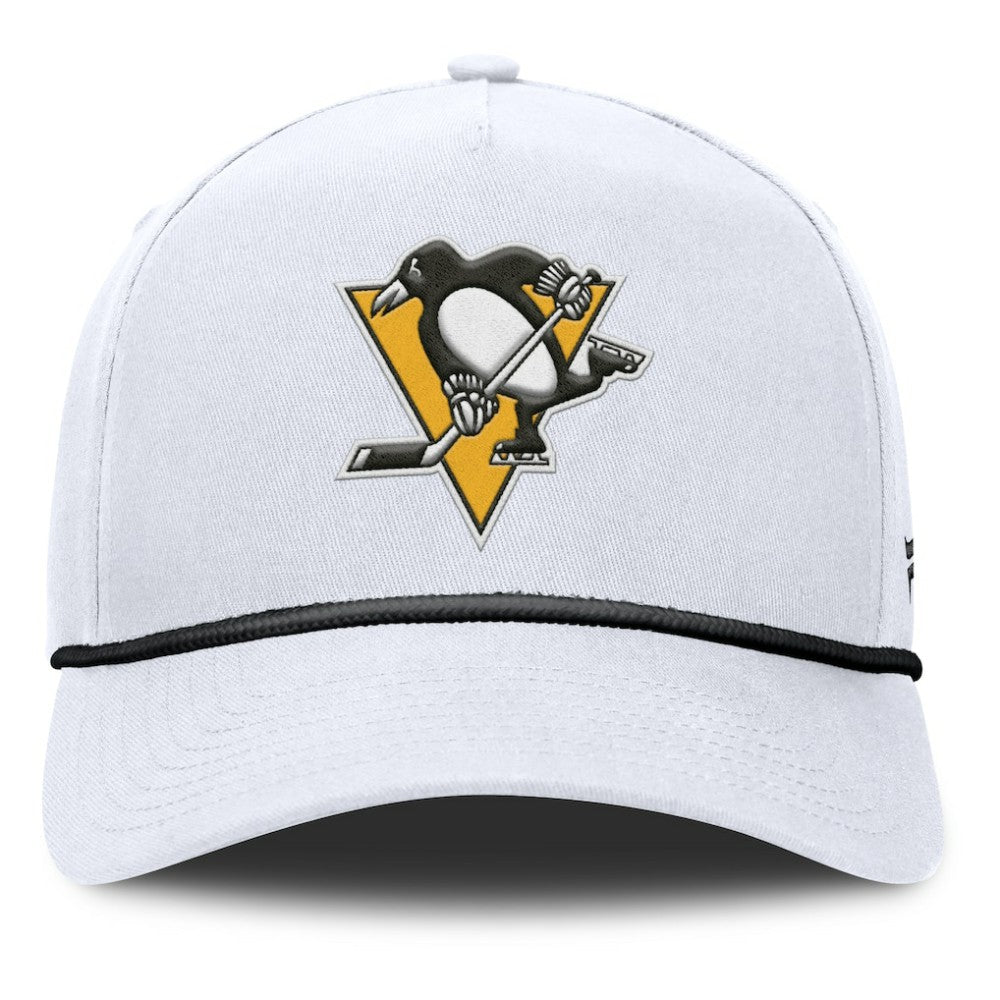 Pittsburgh Penguins Fanatics Rope A-Frame Adjustable Hat - White - NHL
