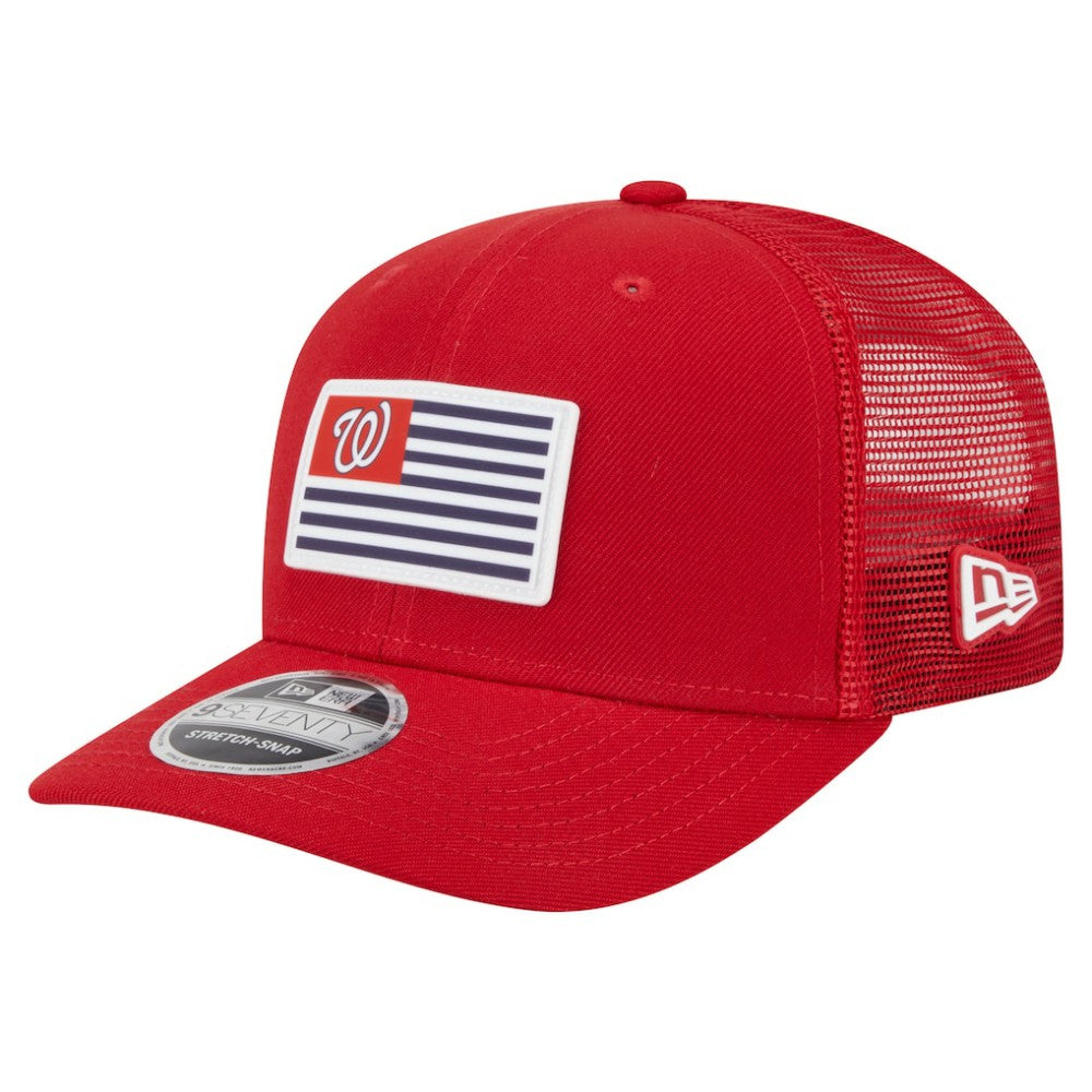 Washington Nationals New Era Flag 9SEVENTY Stretch-Snap Hat - MLB