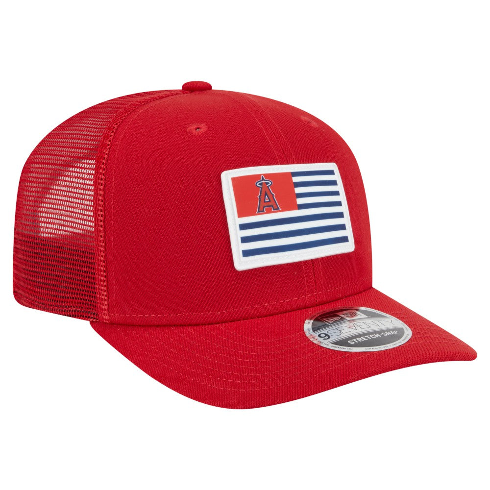 Los Angeles Angels New Era Flag 9SEVENTY Stretch-Snap Hat - MLB
