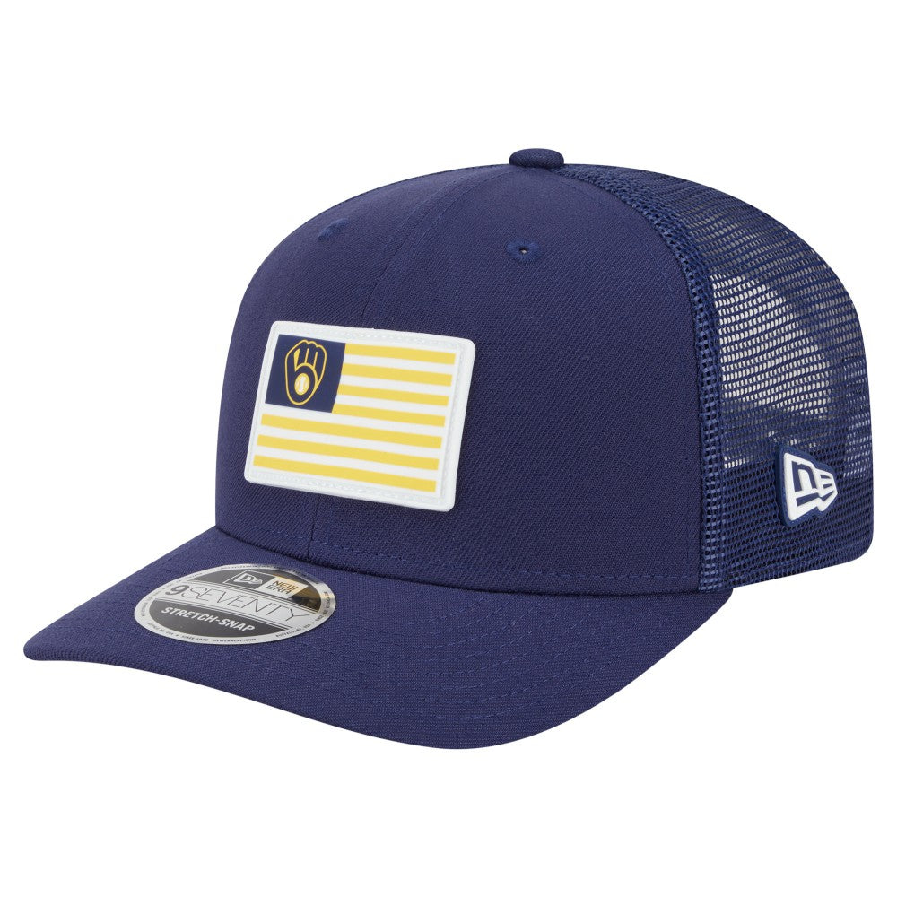 Milwaukee Brewers New Era Flag 9SEVENTY Stretch-Snap Hat - MLB