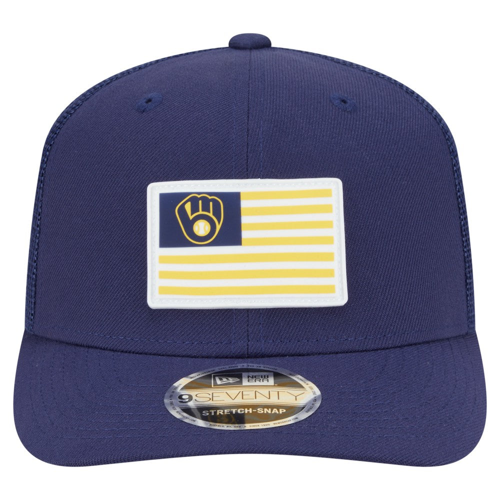 Milwaukee Brewers New Era Flag 9SEVENTY Stretch-Snap Hat - MLB