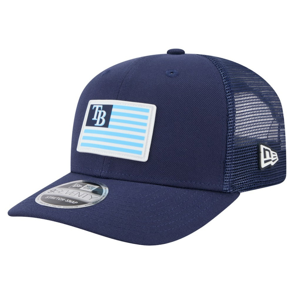 Tampa Bay Rays New Era Flag 9SEVENTY Stretch-Snap Hat - MLB