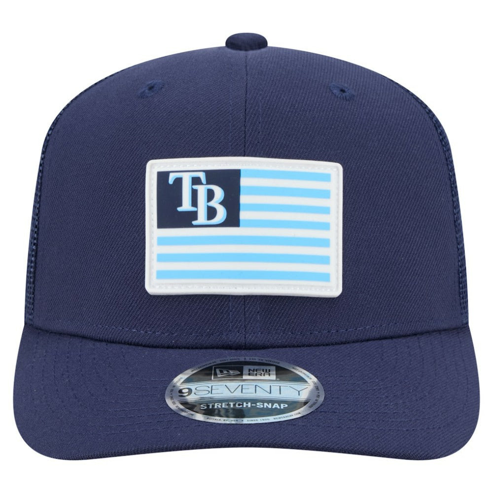Tampa Bay Rays New Era Flag 9SEVENTY Stretch-Snap Hat - MLB