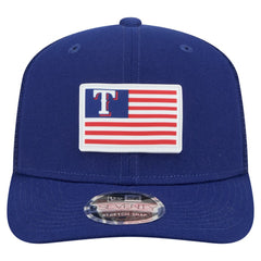 Texas Rangers New Era Flag 9SEVENTY Stretch-Snap Hat - MLB