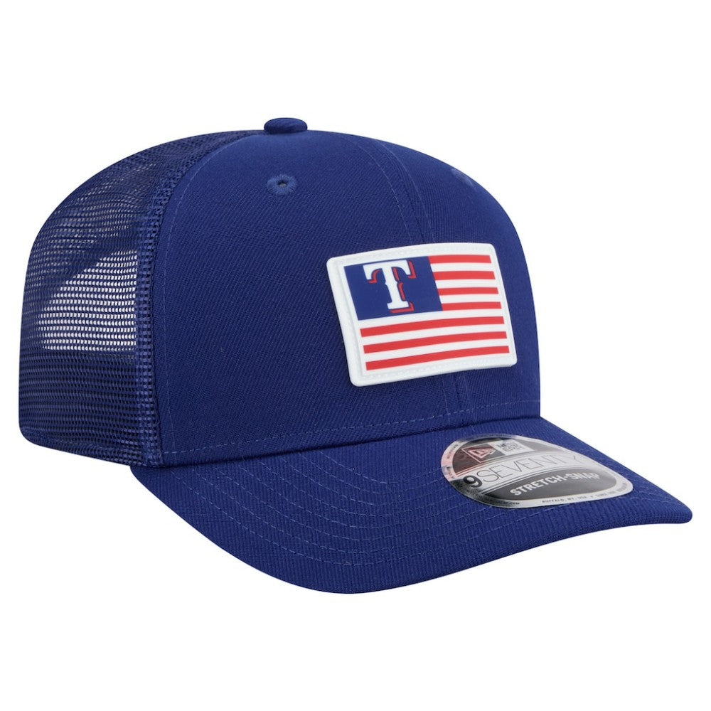 Texas Rangers New Era Flag 9SEVENTY Stretch-Snap Hat - MLB
