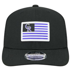 Colorado Rockies New Era Flag 9SEVENTY Stretch-Snap Hat - MLB