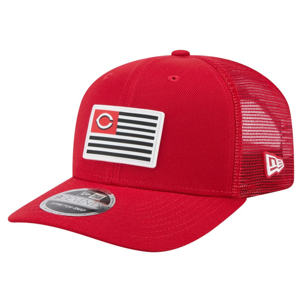 Cincinnati Reds New Era Flag 9SEVENTY Stretch-Snap Hat - MLB