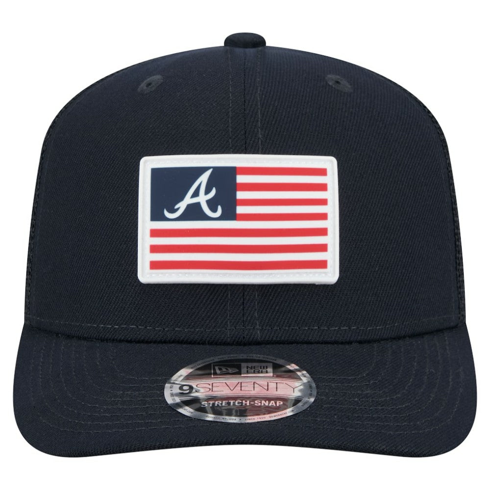 Atlanta Braves New Era Flag 9SEVENTY Stretch-Snap Hat - MLB
