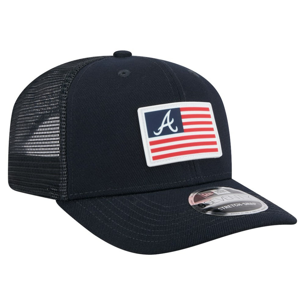 Atlanta Braves New Era Flag 9SEVENTY Stretch-Snap Hat - MLB