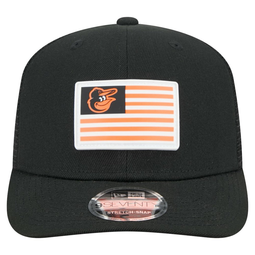 Baltimore Orioles New Era Flag 9SEVENTY Stretch-Snap Hat - MLB