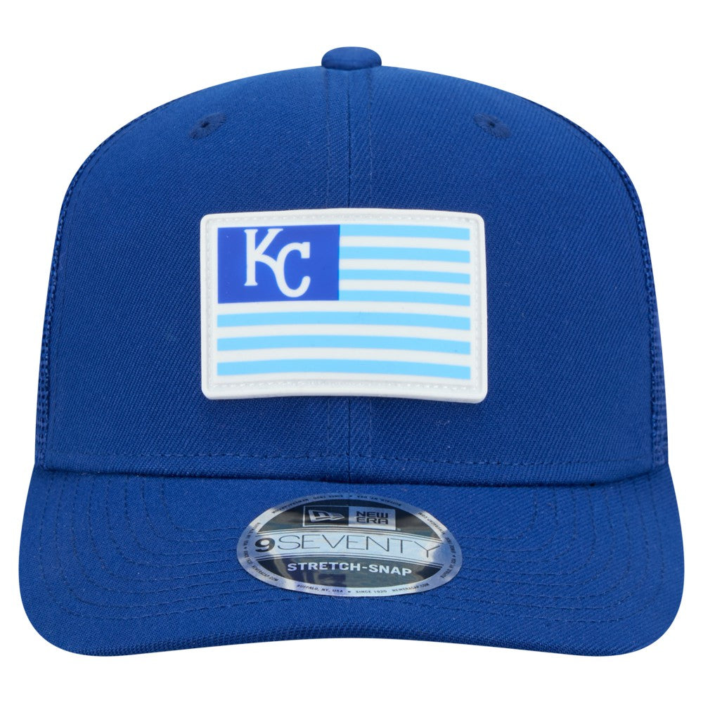 Kansas City Royals New Era Flag 9SEVENTY Stretch-Snap Hat - MLB